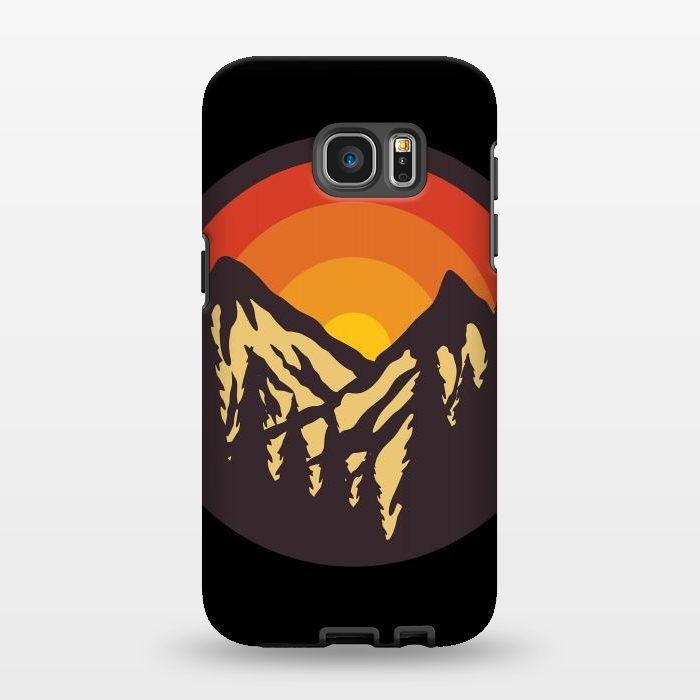 Galaxy S7 EDGE StrongFit Mountain Sunset by Afif Quilimo