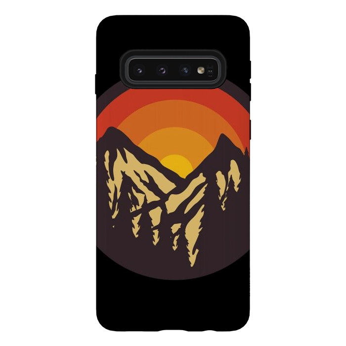 Galaxy S10 StrongFit Mountain Sunset by Afif Quilimo