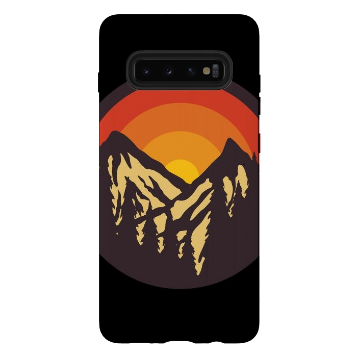 Galaxy S10 plus StrongFit Mountain Sunset by Afif Quilimo