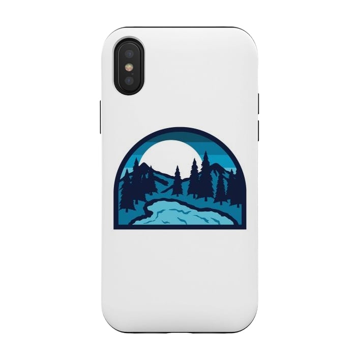 iPhone Xs / X StrongFit Lake Bold by Afif Quilimo
