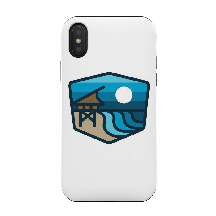 iPhone Xs / X StrongFit Beach Bold by Afif Quilimo