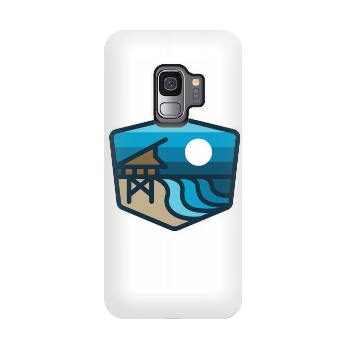 Galaxy S9 StrongFit Beach Bold by Afif Quilimo