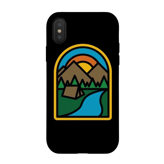 iPhone Xs / X StrongFit Camp Bold 3 by Afif Quilimo