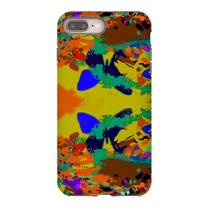 iPhone 7 plus StrongFit Abstract butterfly digital art design by Josie
