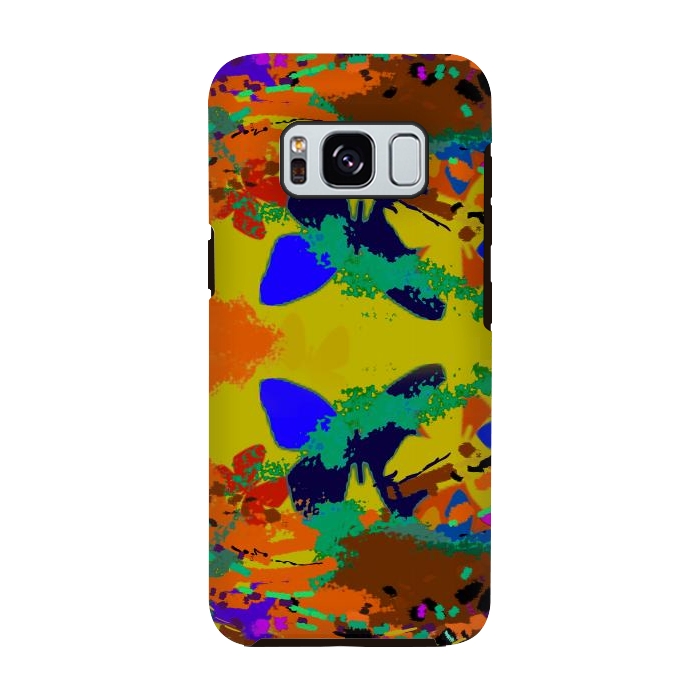 Galaxy S8 StrongFit Abstract butterfly digital art design by Josie