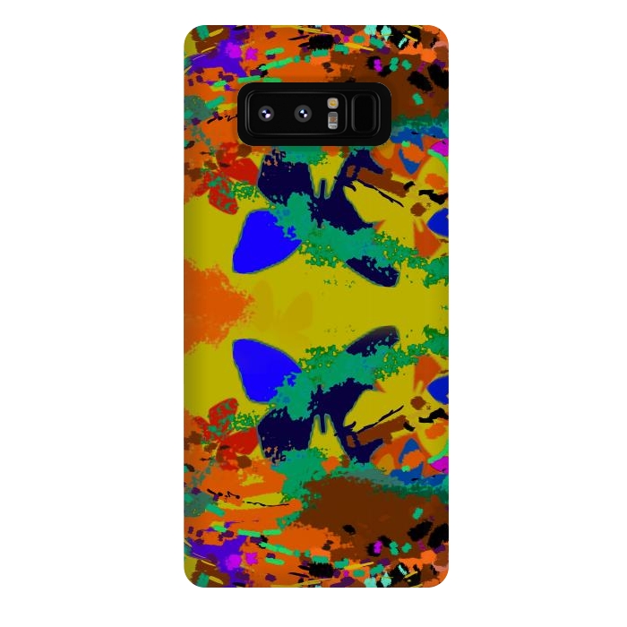 Galaxy Note 8 StrongFit Abstract butterfly digital art design by Josie