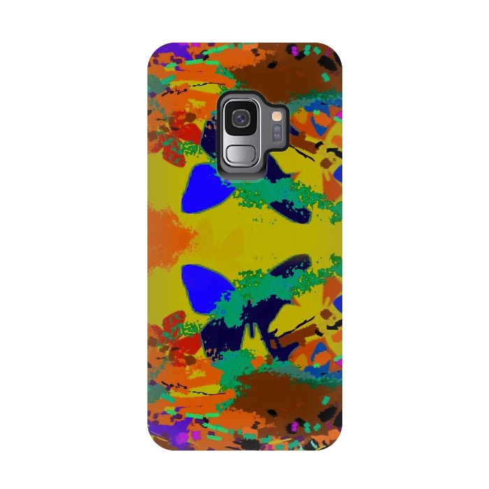 Galaxy S9 StrongFit Abstract butterfly digital art design by Josie