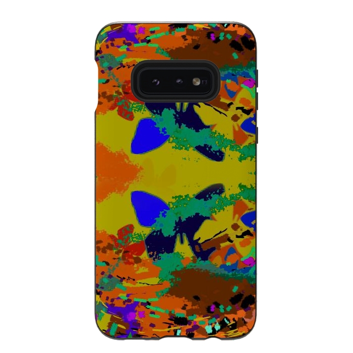 Galaxy S10e StrongFit Abstract butterfly digital art design by Josie