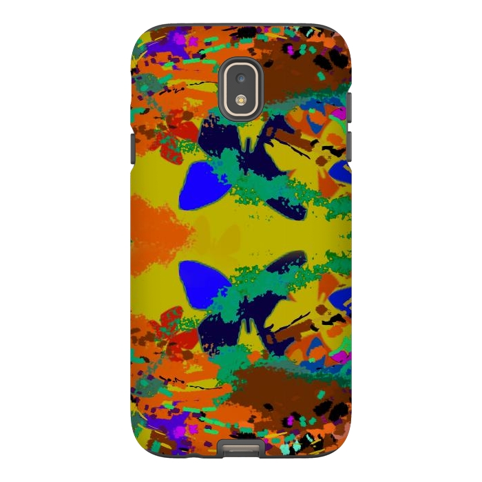 Galaxy J7 StrongFit Abstract butterfly digital art design by Josie