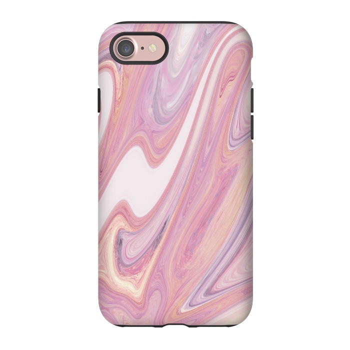 iPhone 7 StrongFit Pink marble by Rose Halsey