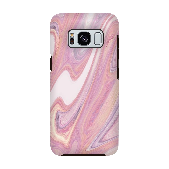 Galaxy S8 StrongFit Pink marble by Rose Halsey