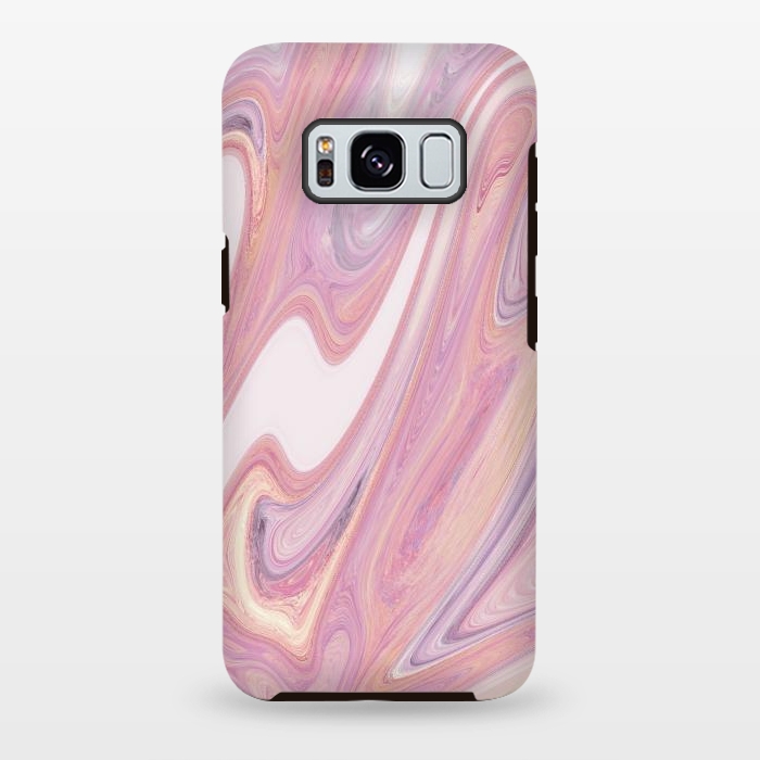 Galaxy S8 plus StrongFit Pink marble by Rose Halsey