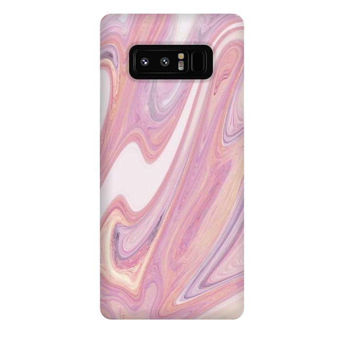 Galaxy Note 8 StrongFit Pink marble by Rose Halsey