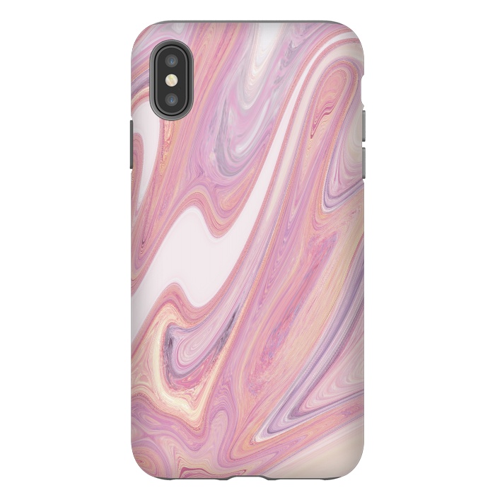 iPhone Xs Max StrongFit Pink marble by Rose Halsey