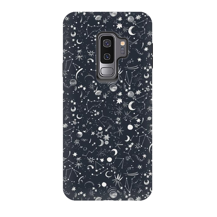 Galaxy S9 plus StrongFit Planets Galaxy Constellations Dark by Ninola Design