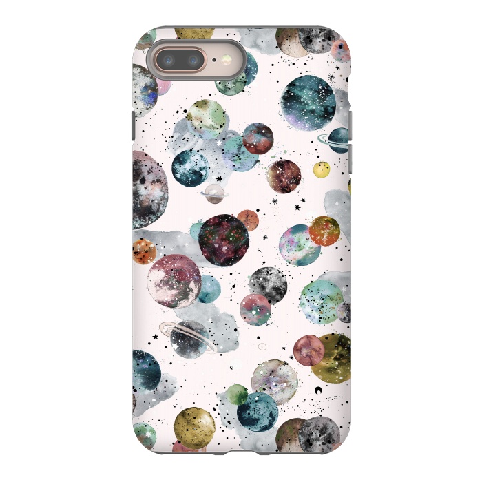 iPhone 7 plus StrongFit Cosmic Planets and Constellations Multicolored by Ninola Design
