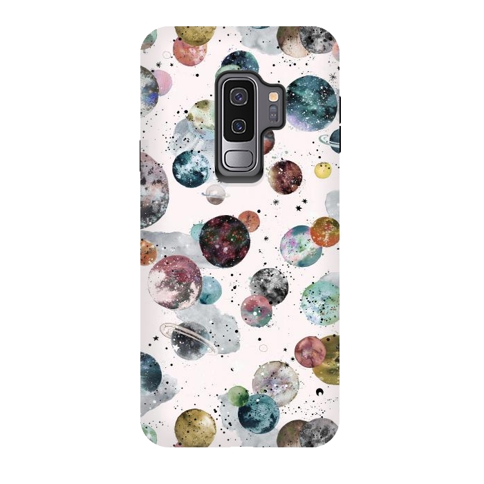 Galaxy S9 plus StrongFit Cosmic Planets and Constellations Multicolored by Ninola Design