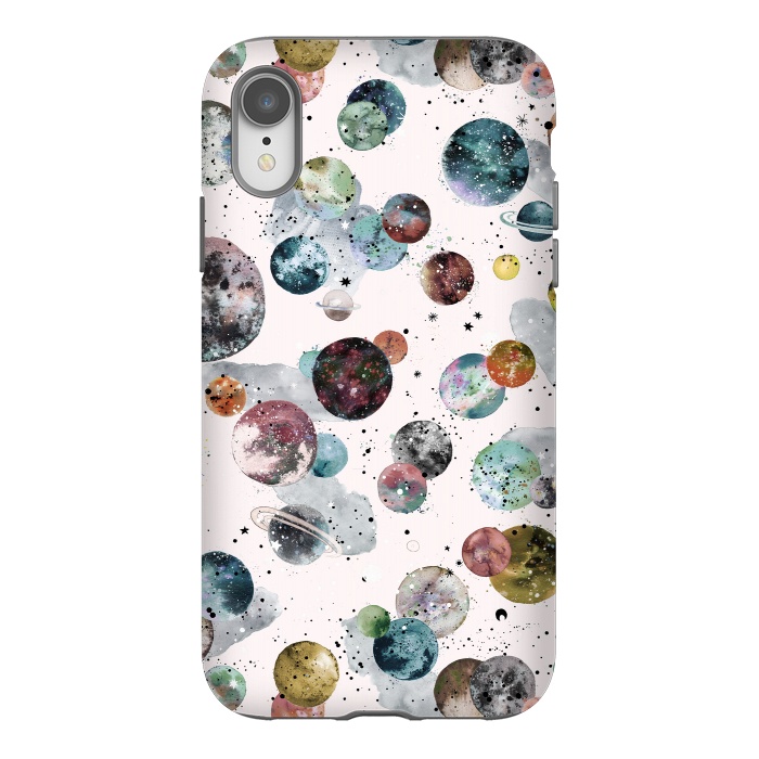 iPhone Xr StrongFit Cosmic Planets and Constellations Multicolored by Ninola Design