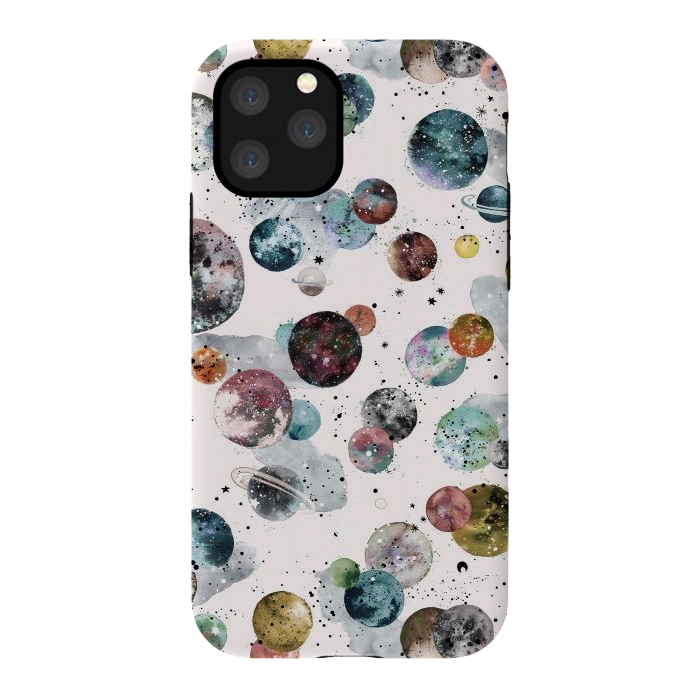 iPhone 11 Pro StrongFit Cosmic Planets and Constellations Multicolored by Ninola Design