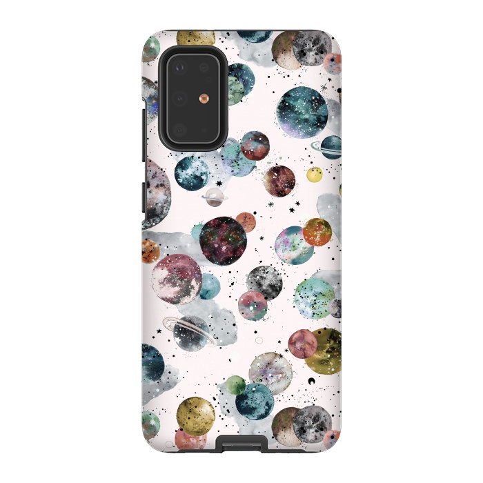 Galaxy S20 Plus StrongFit Cosmic Planets and Constellations Multicolored by Ninola Design