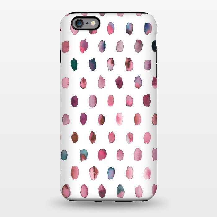 iPhone 6/6s plus StrongFit Artist Palette Pink Dots by Ninola Design
