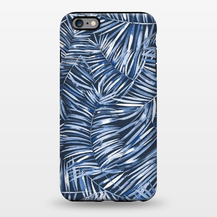 iPhone 6/6s plus StrongFit Tropical Palms Blue Navy Night by Ninola Design