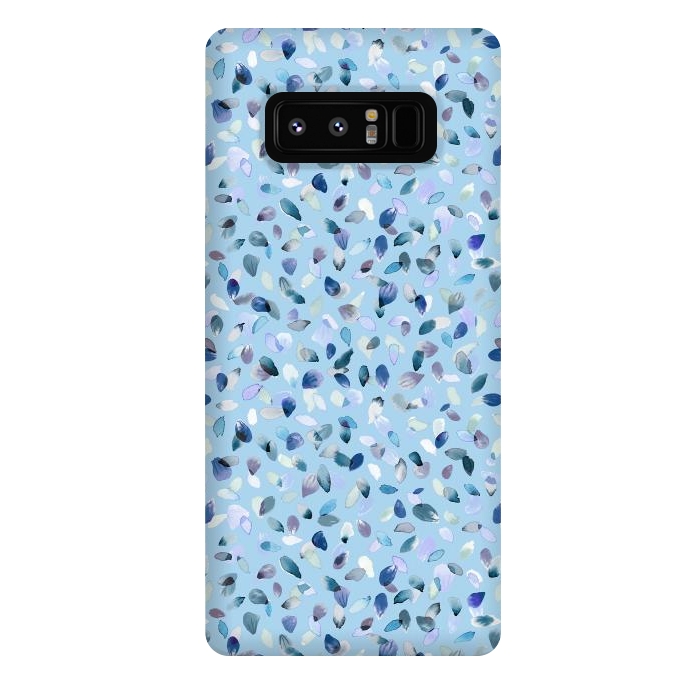 Galaxy Note 8 StrongFit Flower Petals Soft Blue by Ninola Design