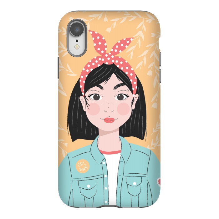 iPhone Xr StrongFit Denim Girl by Jelena Obradovic