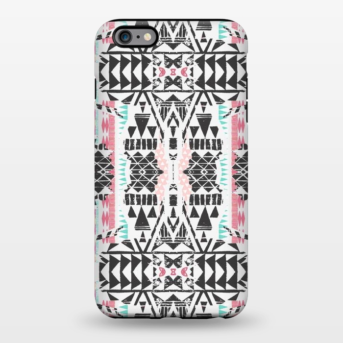 iPhone 6/6s plus StrongFit Playful tribal ethnic triangles by Oana 