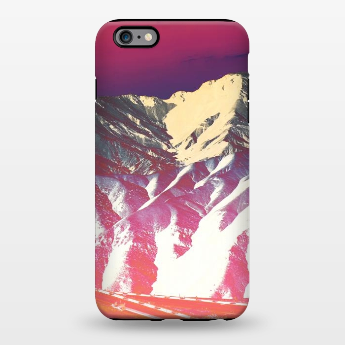 iPhone 6/6s plus StrongFit Utopia pink gradient desert mountain landscape by Oana 