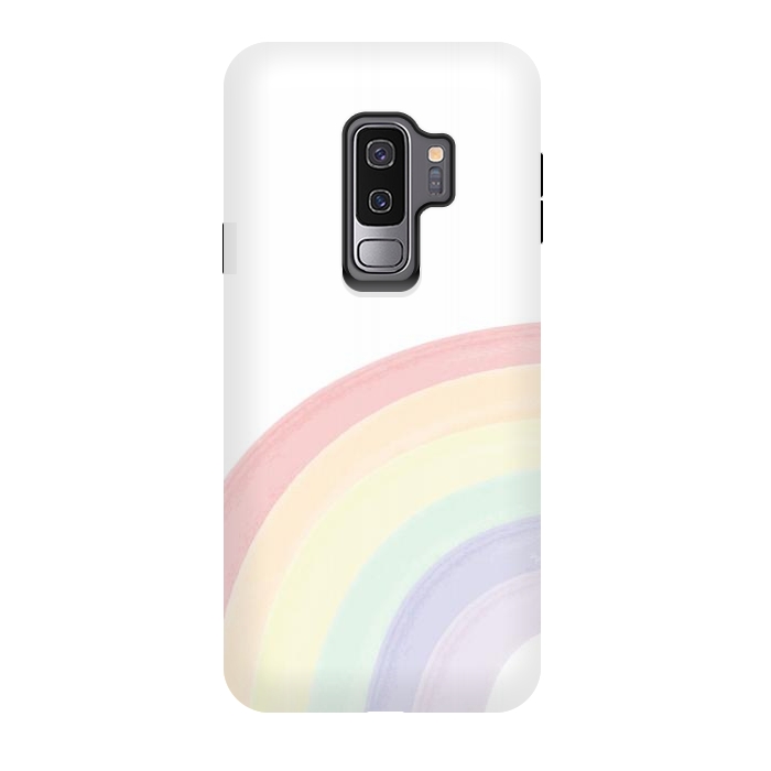 Galaxy S9 plus StrongFit Pastel Rainbow by Martina