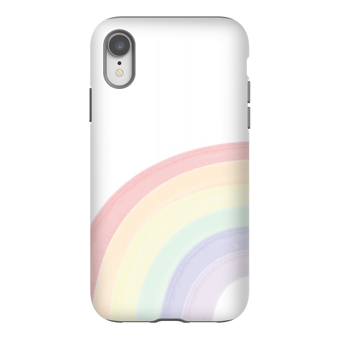 iPhone Xr StrongFit Pastel Rainbow by Martina