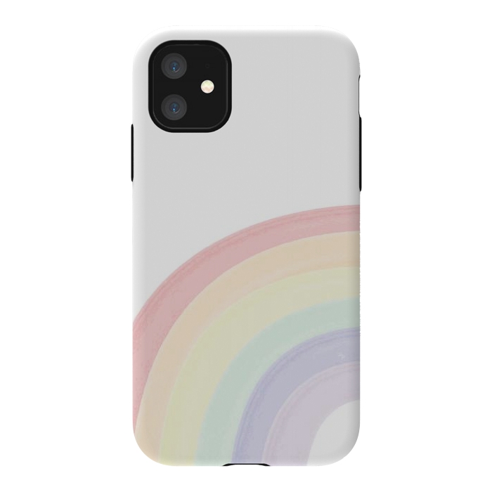 iPhone 11 StrongFit Pastel Rainbow by Martina