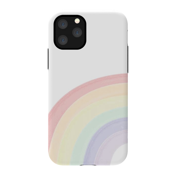 iPhone 11 Pro StrongFit Pastel Rainbow by Martina