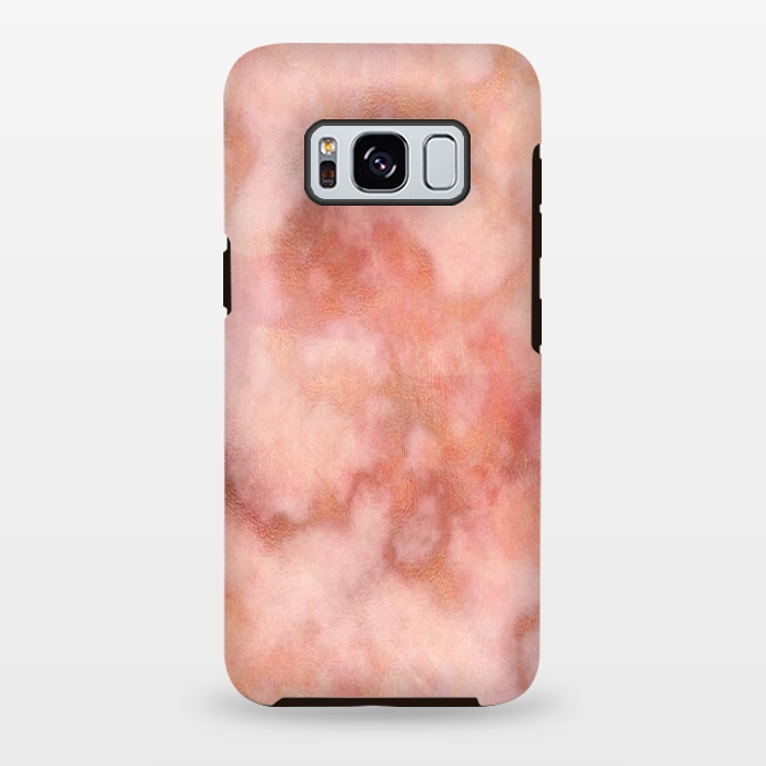 Galaxy S8 plus StrongFit Elegant rose gold marble by Martina