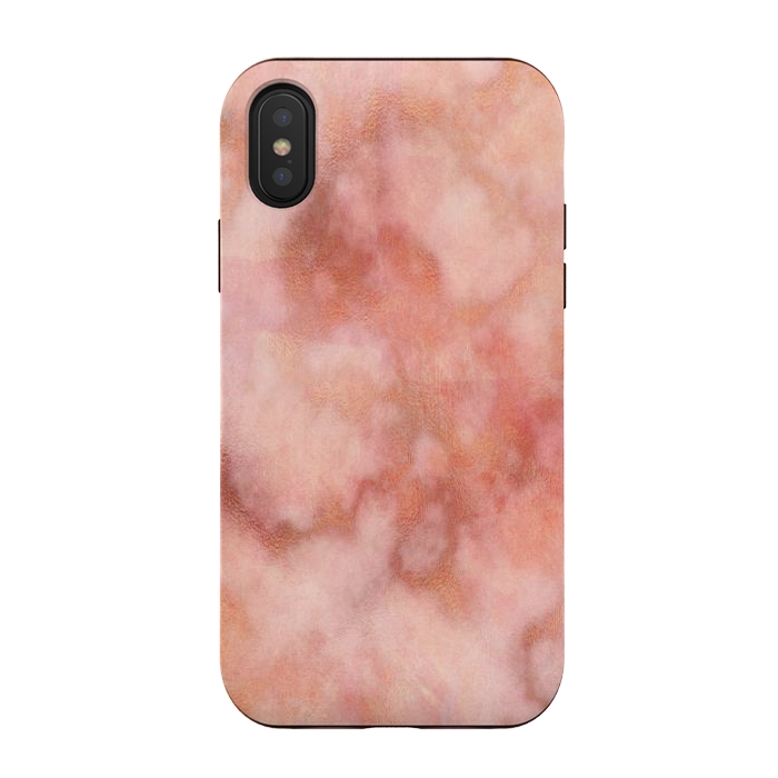 iPhone Xs / X StrongFit Elegant rose gold marble by Martina