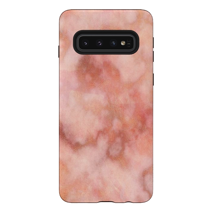 Galaxy S10 StrongFit Elegant rose gold marble by Martina