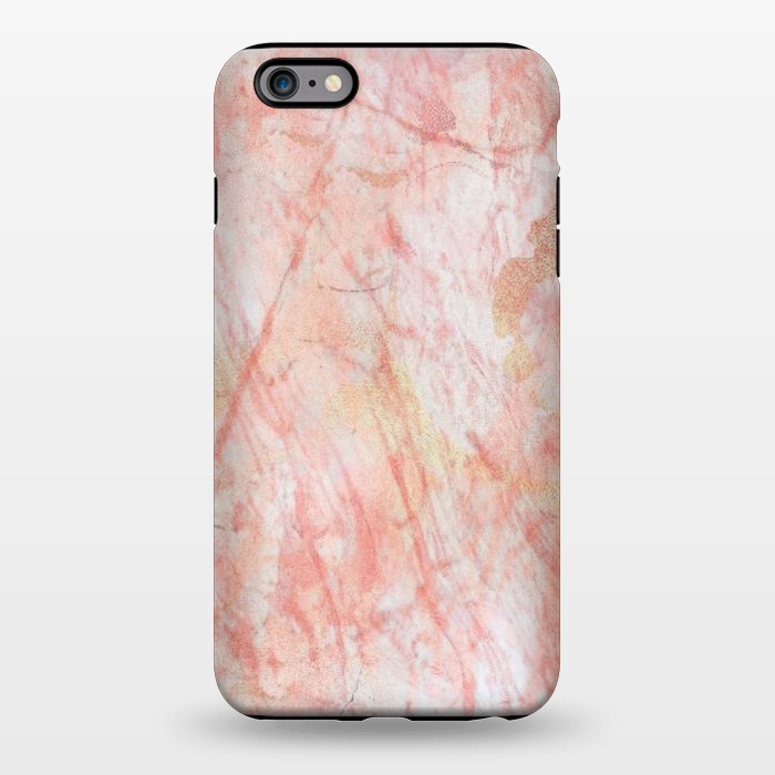 iPhone 6/6s plus StrongFit Pink Marble Stone by Martina