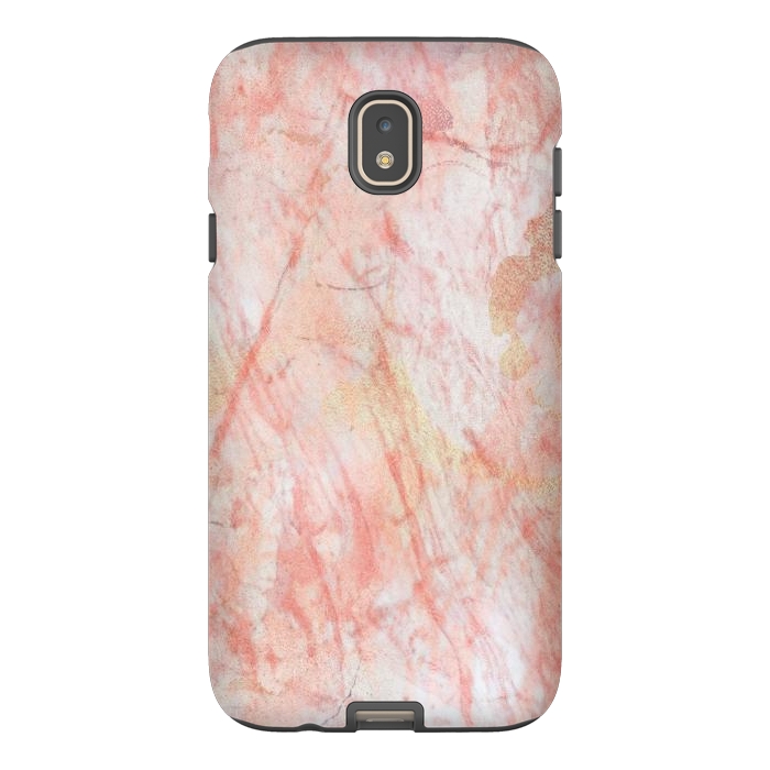 Galaxy J7 StrongFit Pink Marble Stone by Martina