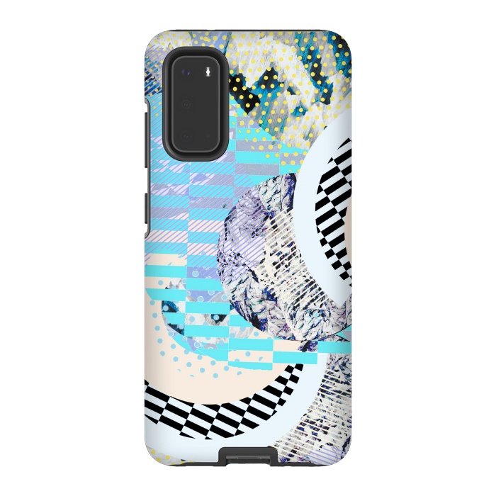 Galaxy S20 StrongFit Abstract geometric Memphis Art Deco design by Oana 