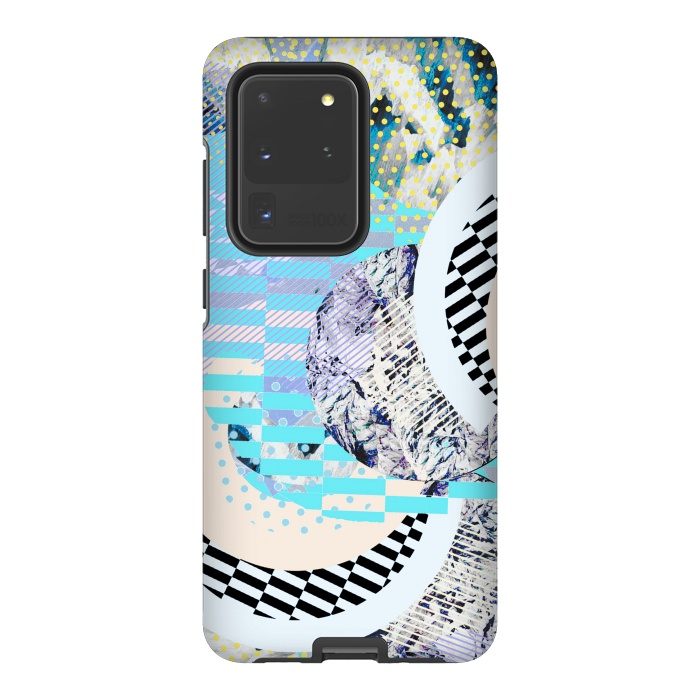Galaxy S20 Ultra StrongFit Abstract geometric Memphis Art Deco design by Oana 