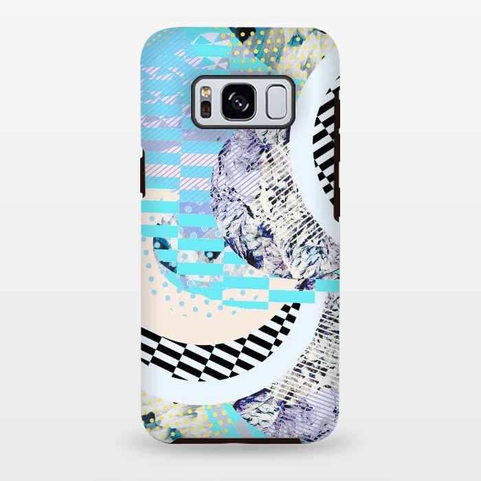 Galaxy S8 plus StrongFit Abstract geometric Memphis Art Deco design by Oana 