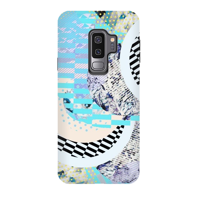 Galaxy S9 plus StrongFit Abstract geometric Memphis Art Deco design by Oana 