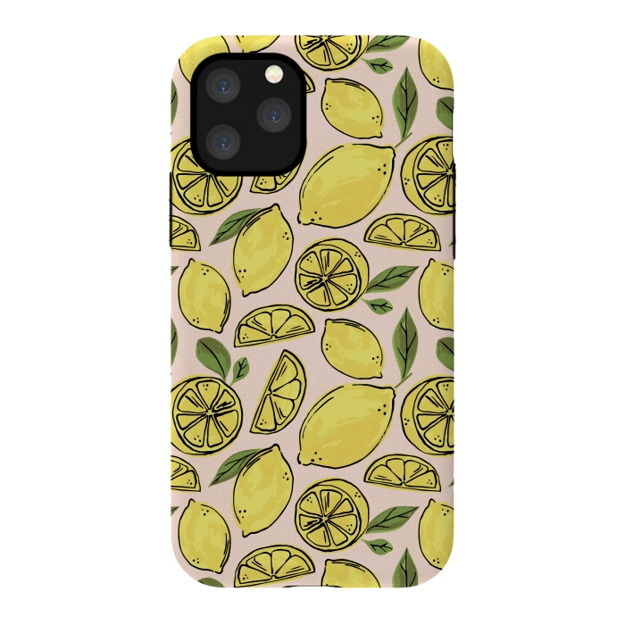 iPhone 11 Pro StrongFit Lemons by Melissa Lee