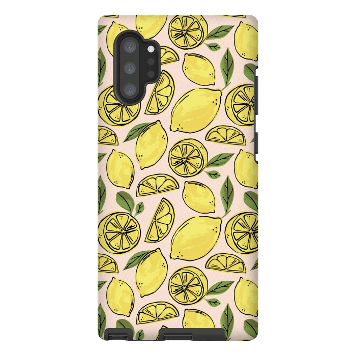 Galaxy Note 10 plus StrongFit Lemons by Melissa Lee