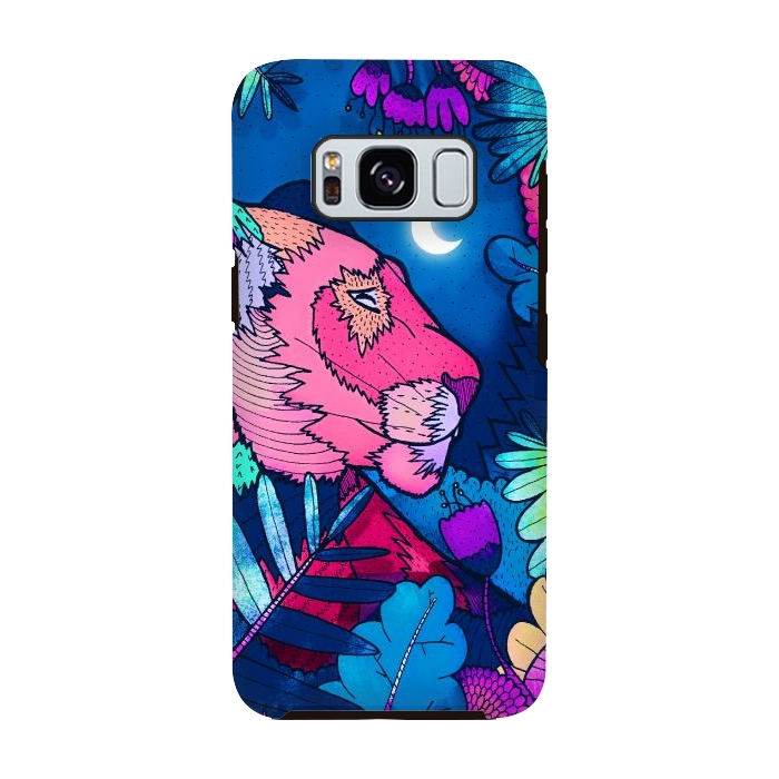 Galaxy S8 StrongFit The night lioness  by Steve Wade (Swade)