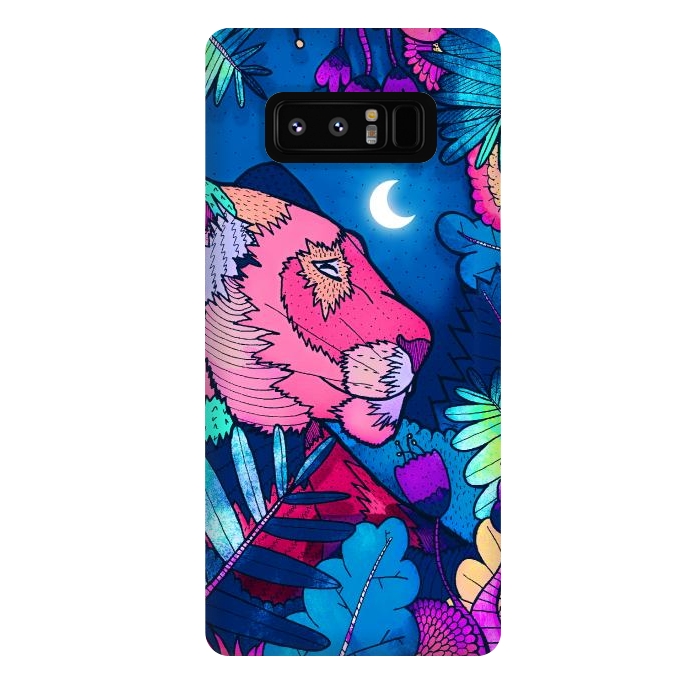 Galaxy Note 8 StrongFit The night lioness  by Steve Wade (Swade)