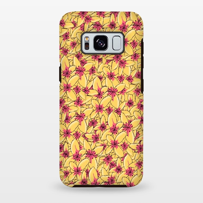 Galaxy S8 plus StrongFit Yellow blossom by Steve Wade (Swade)