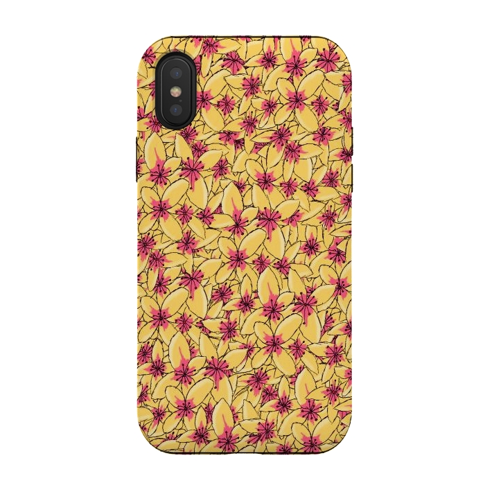 iPhone Xs / X StrongFit Yellow blossom by Steve Wade (Swade)