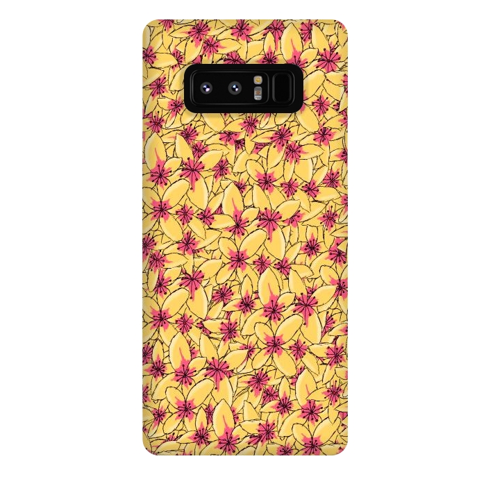 Galaxy Note 8 StrongFit Yellow blossom by Steve Wade (Swade)
